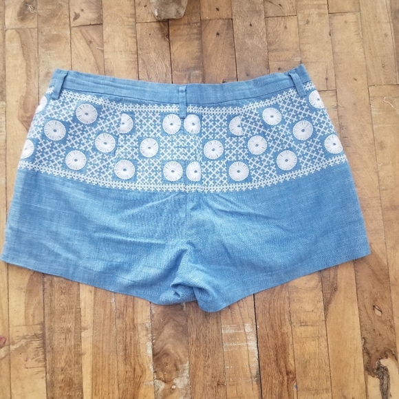 Madewell Embroidered Chambray Shorts - Picture 2 of 5